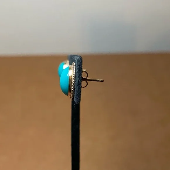 Vintage 14K Turquoise Stud Earrings